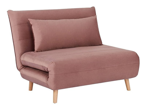 Signal Poltrona Letto in velluto Sophelia Rosa