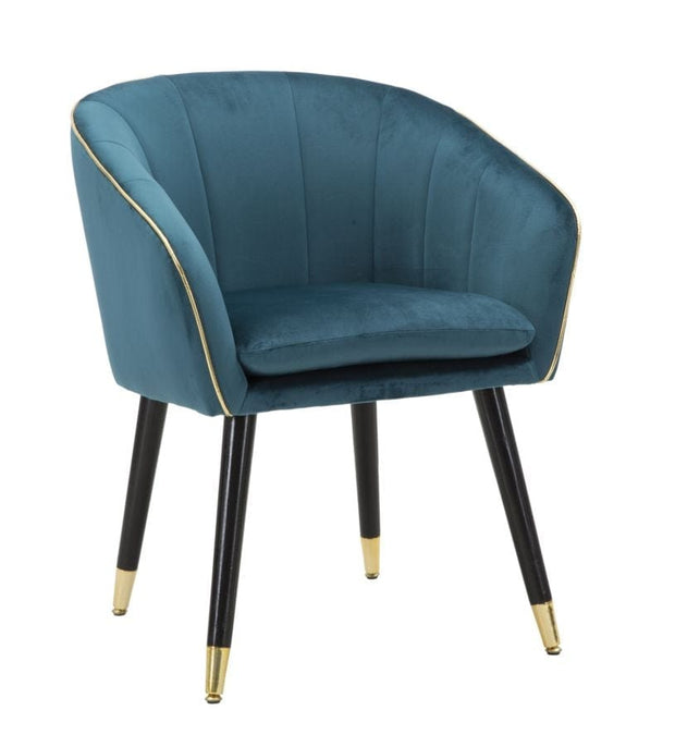 Poltrona Paris Ottanio/Gold cm 62x58x78