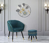 Poltrona Paris Ottanio/Gold cm 62x58x78 (1)
