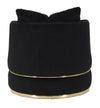 Poltrona Paris Space Nero/Gold cm Ø 84x72 (3)
