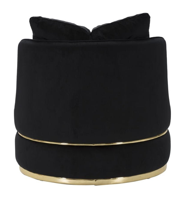 Poltrona Paris Space Nero/Gold cm Ø 84x72 (3)