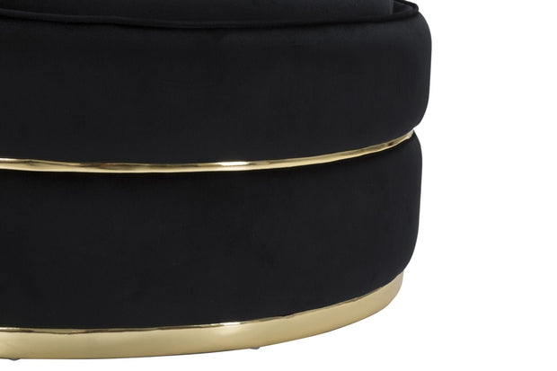 Poltrona Paris Space Nero/Gold cm Ø 84x72 (7)