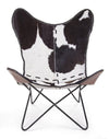 Bizzotto Poltrona pelle naturale Buffalo Nero