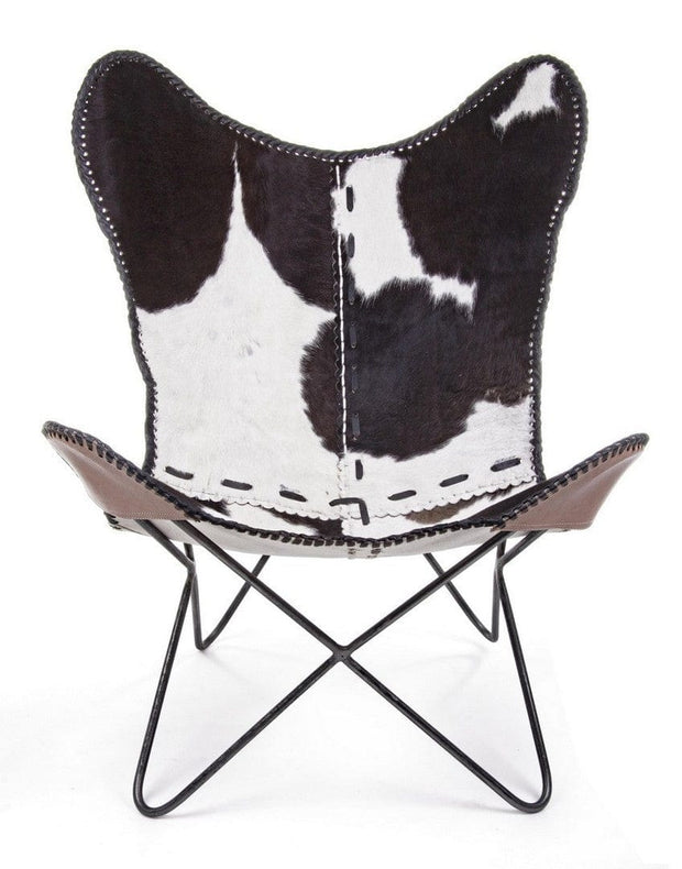 Bizzotto Poltrona pelle naturale Buffalo Nero