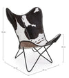 Bizzotto Poltrona pelle naturale Buffalo Nero