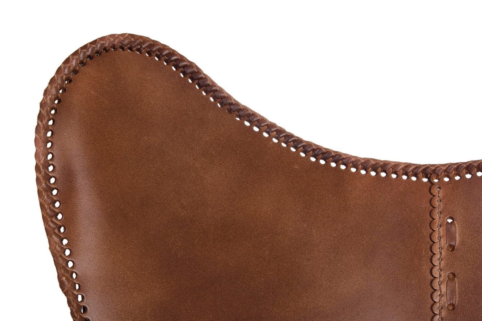 Bizzotto Poltrona pelle naturale Eaton Marrone
