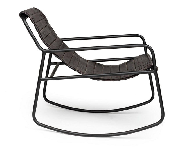 Bizzotto Poltrona pelle naturale Karisma Nero