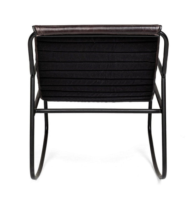 Bizzotto Poltrona pelle naturale Karisma Nero