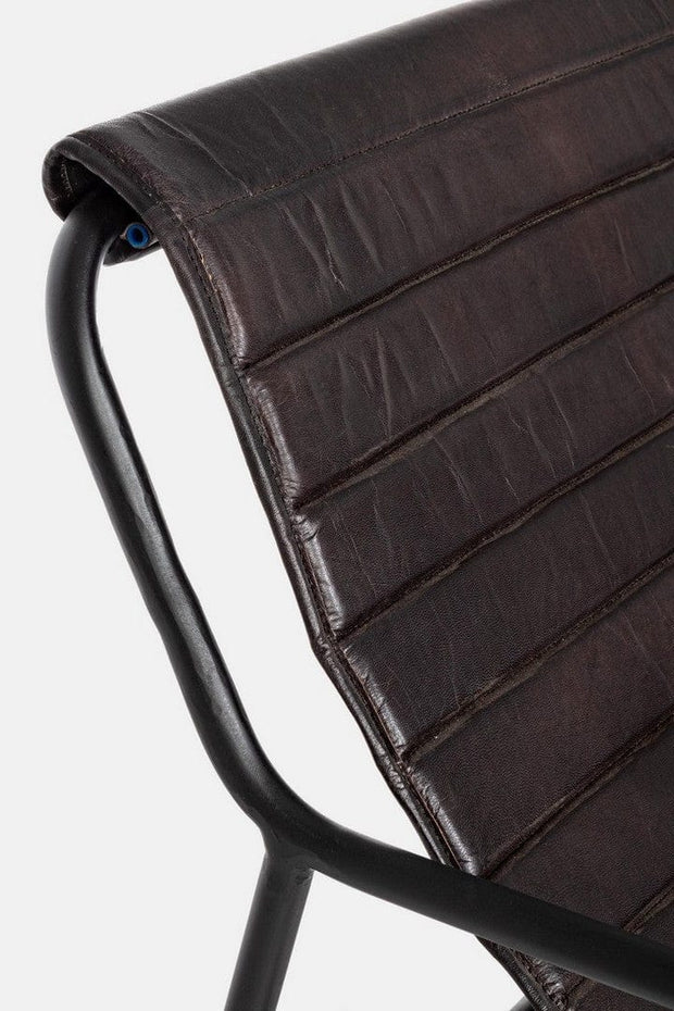 Bizzotto Poltrona pelle naturale Karisma Nero