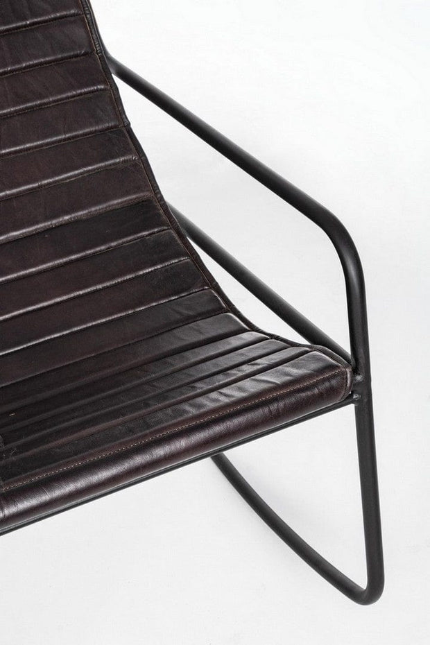 Bizzotto Poltrona pelle naturale Karisma Nero