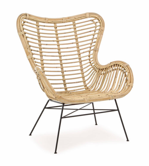 Bizzotto Poltrona rattan Casilda Naturale
