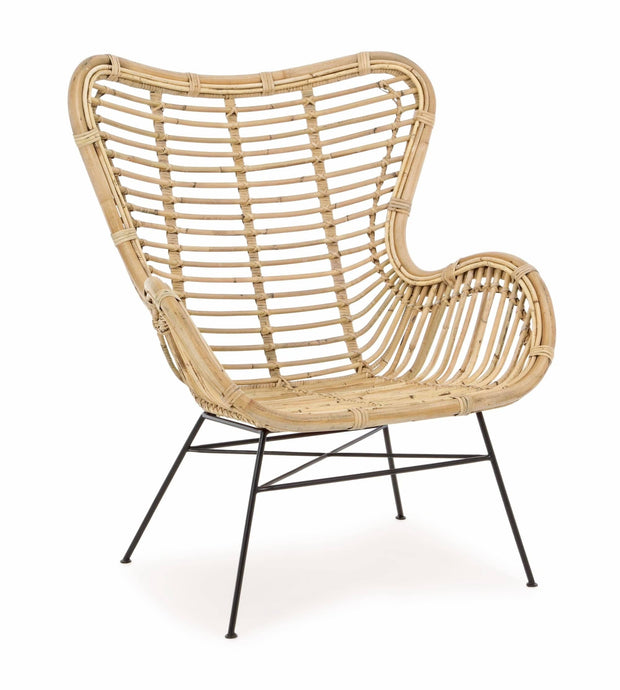Bizzotto Poltrona rattan Casilda Naturale