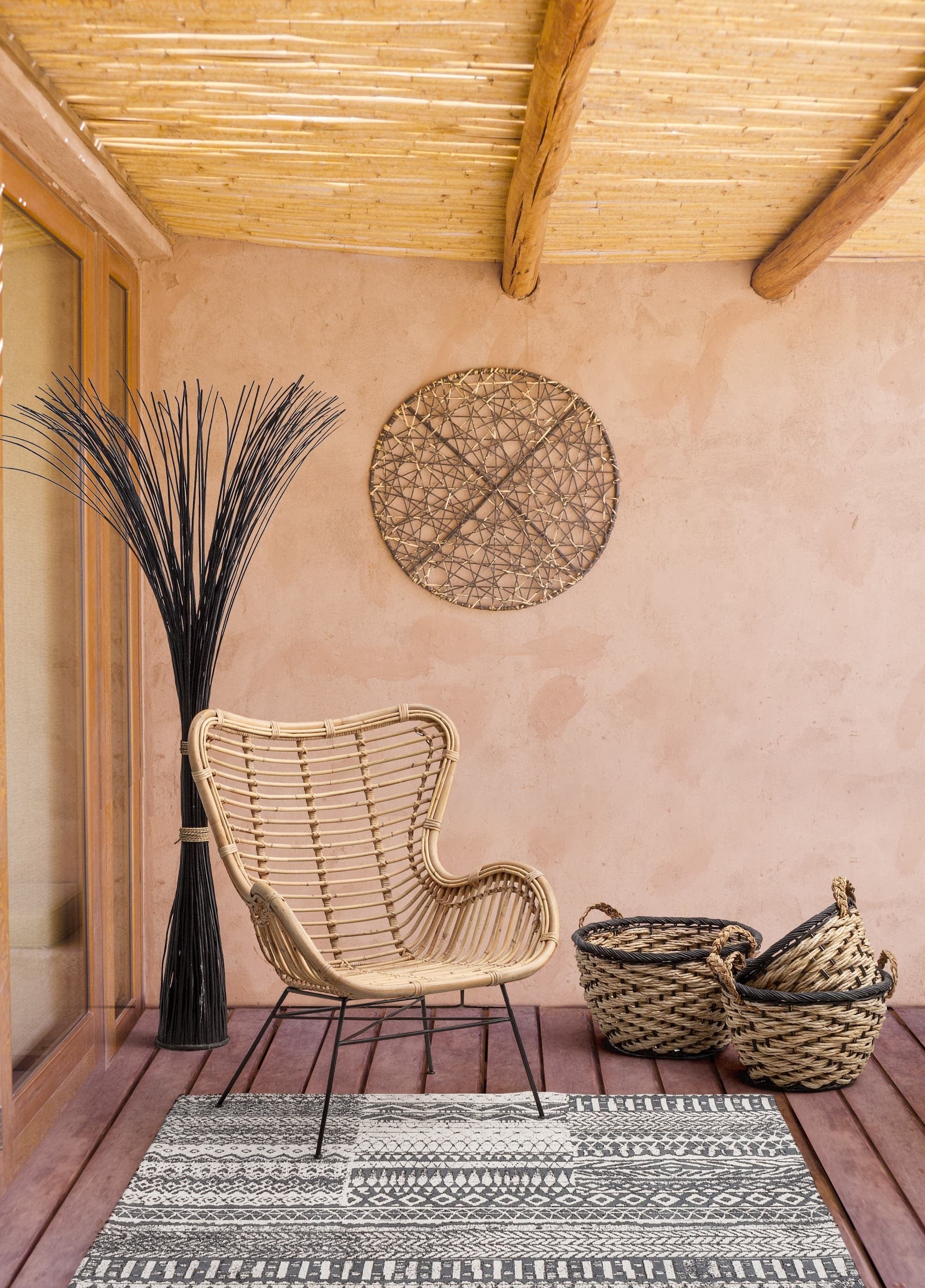 Bizzotto Poltrona rattan Casilda Naturale