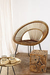 Bizzotto Poltrona rattan Esteban Naturale