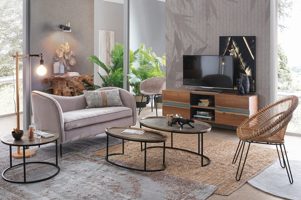 Bizzotto Poltrona rattan Esteban Naturale