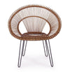 Bizzotto Poltrona rattan Esteban Naturale