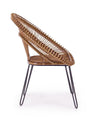 Bizzotto Poltrona rattan Esteban Naturale