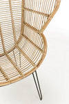 Bizzotto Poltrona rattan Esteban Naturale