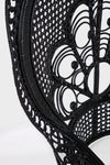 Bizzotto Poltrona rattan Peacok Nero