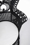 Bizzotto Poltrona rattan Peacok Nero