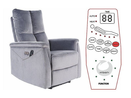 Signal Poltrona Reclinabile Elettrica Newlyn Grigio