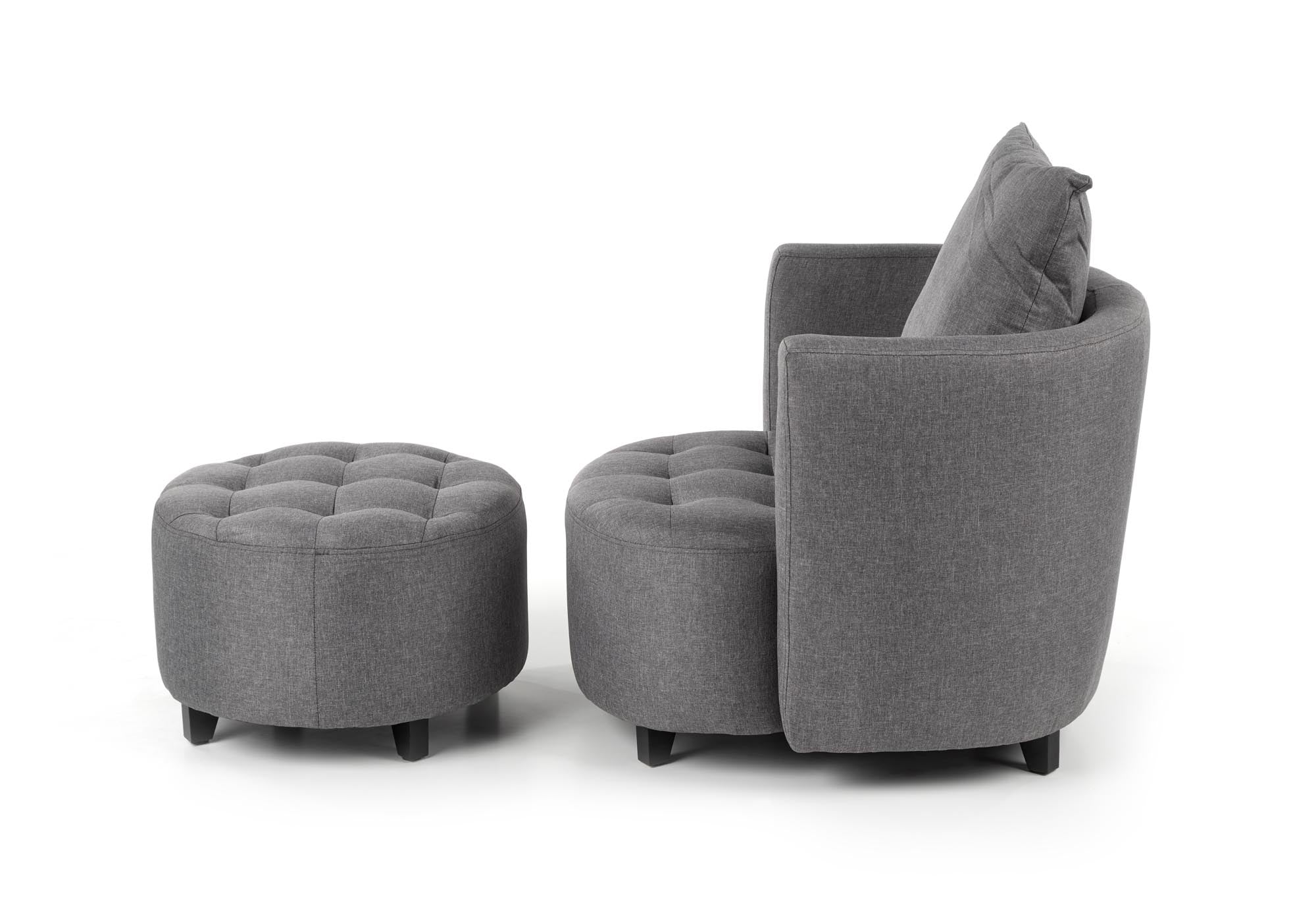 Halmar Poltrona Relax con poggiapiedi Hammond Grigio