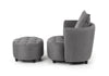 Halmar Poltrona Relax con poggiapiedi Hammond Grigio