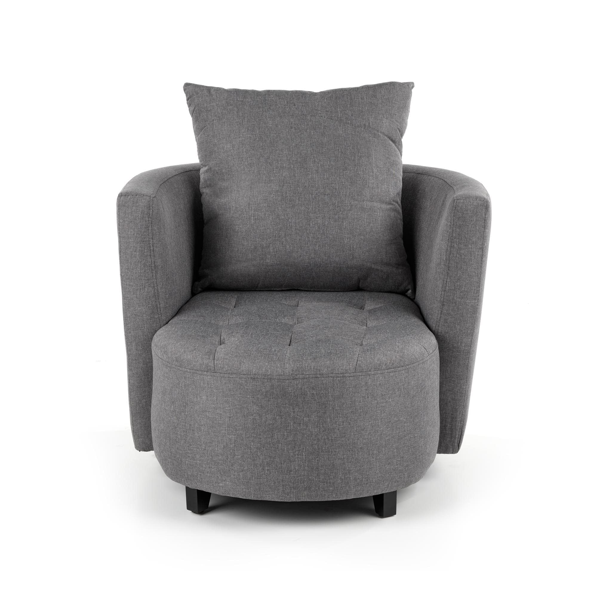 Halmar Poltrona Relax con poggiapiedi Hammond Grigio