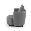 Poltrona Relax con poggiapiedi Hammond Grigio (5)