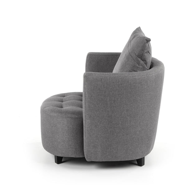 Poltrona Relax con poggiapiedi Hammond Grigio (5)