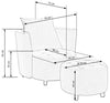 Halmar Poltrona Relax con poggiapiedi Hammond Grigio