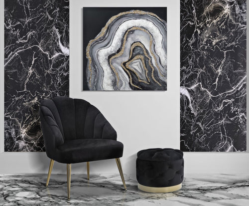 Poltrona Shell Nera cm 65x69x84 (1)