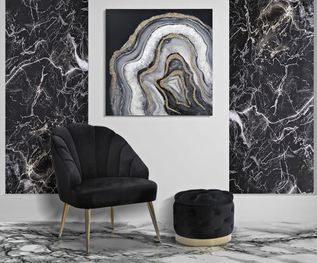 Poltrona Shell Nera cm 65x69x84 (1)