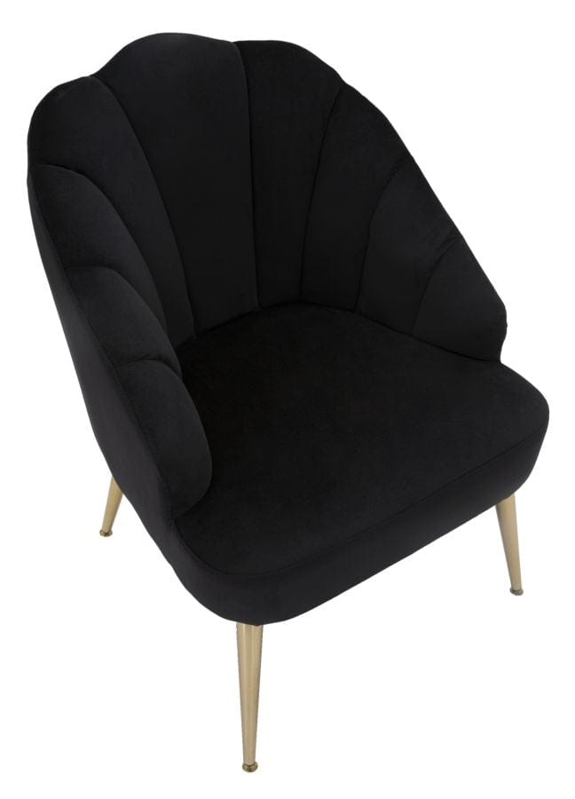 Poltrona Shell Nera cm 65x69x84 (5)