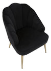 Poltrona Shell Nera cm 65x69x84 (5)