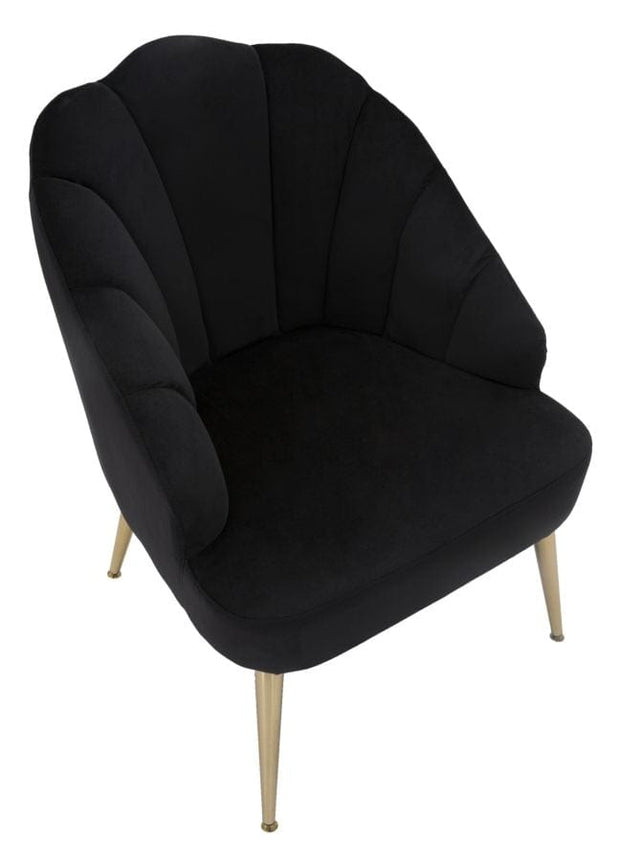 Poltrona Shell Nera cm 65x69x84 (5)