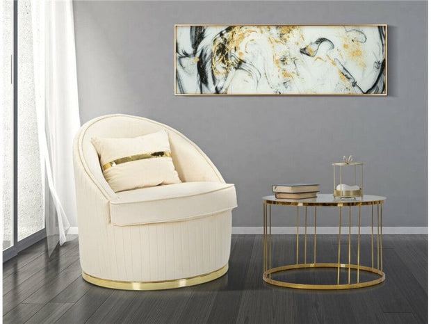 Poltrona Space Plus Crema cm Ø 75x80 (1)