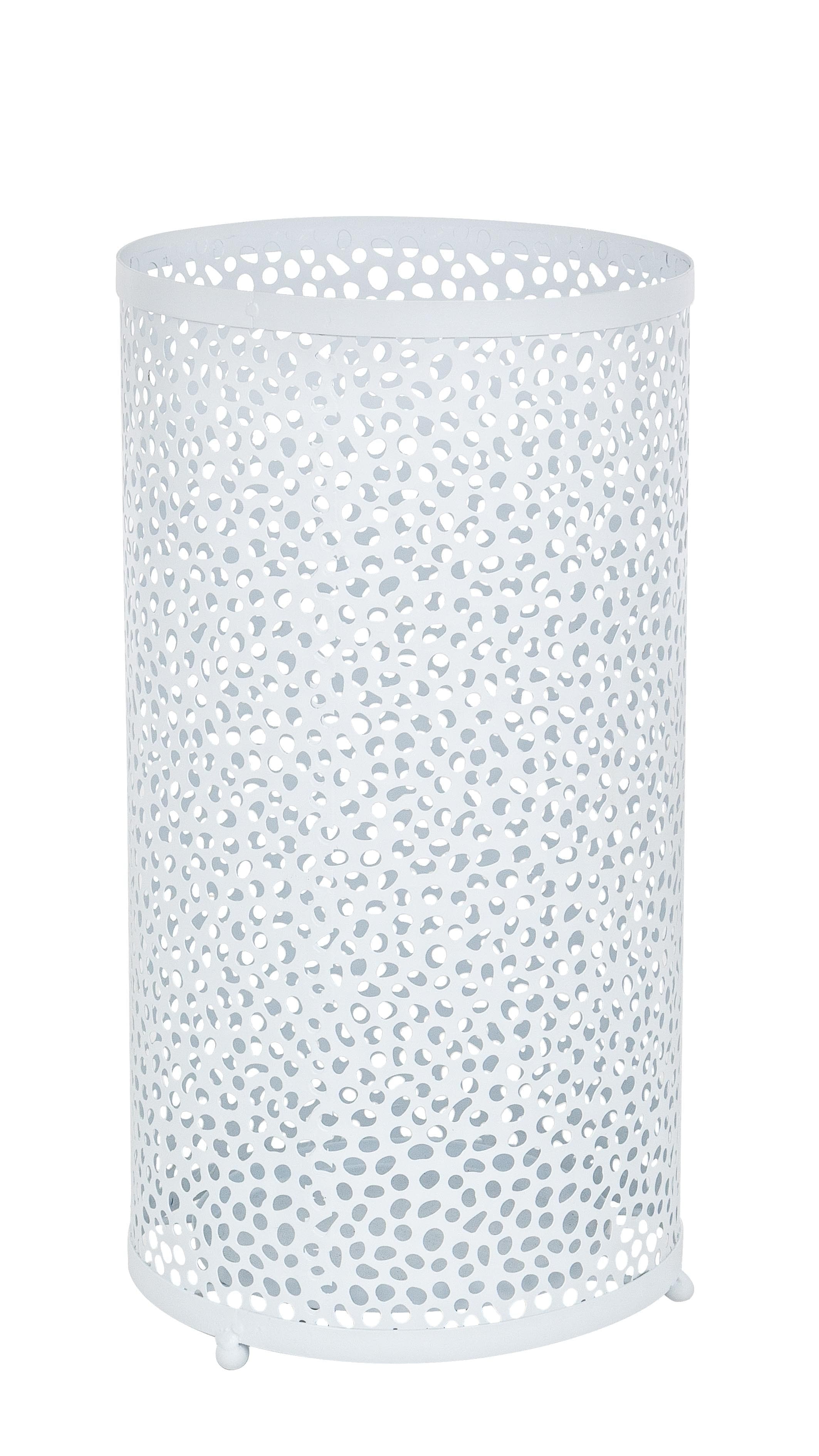 Bizzotto Portaombrelli in metallo Hole Bianco
