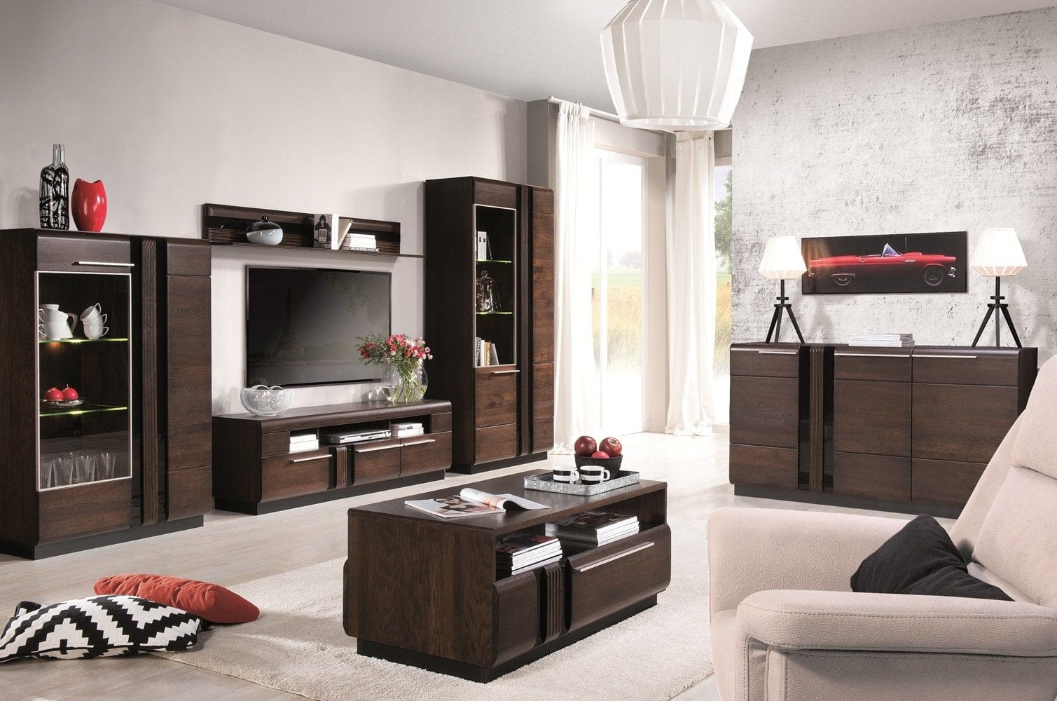 Porti 35 Oak mensola sospesa in rovere Choco, l160xl25xh23 cm (2)