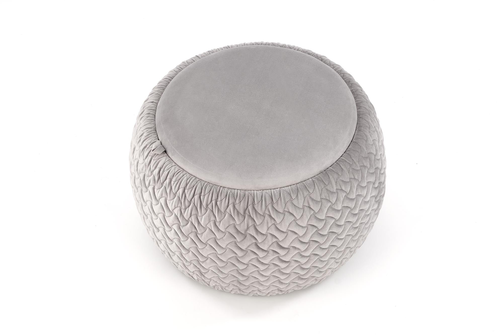 Halmar Pouf con contenitore in tessuto Bonilla Grigio