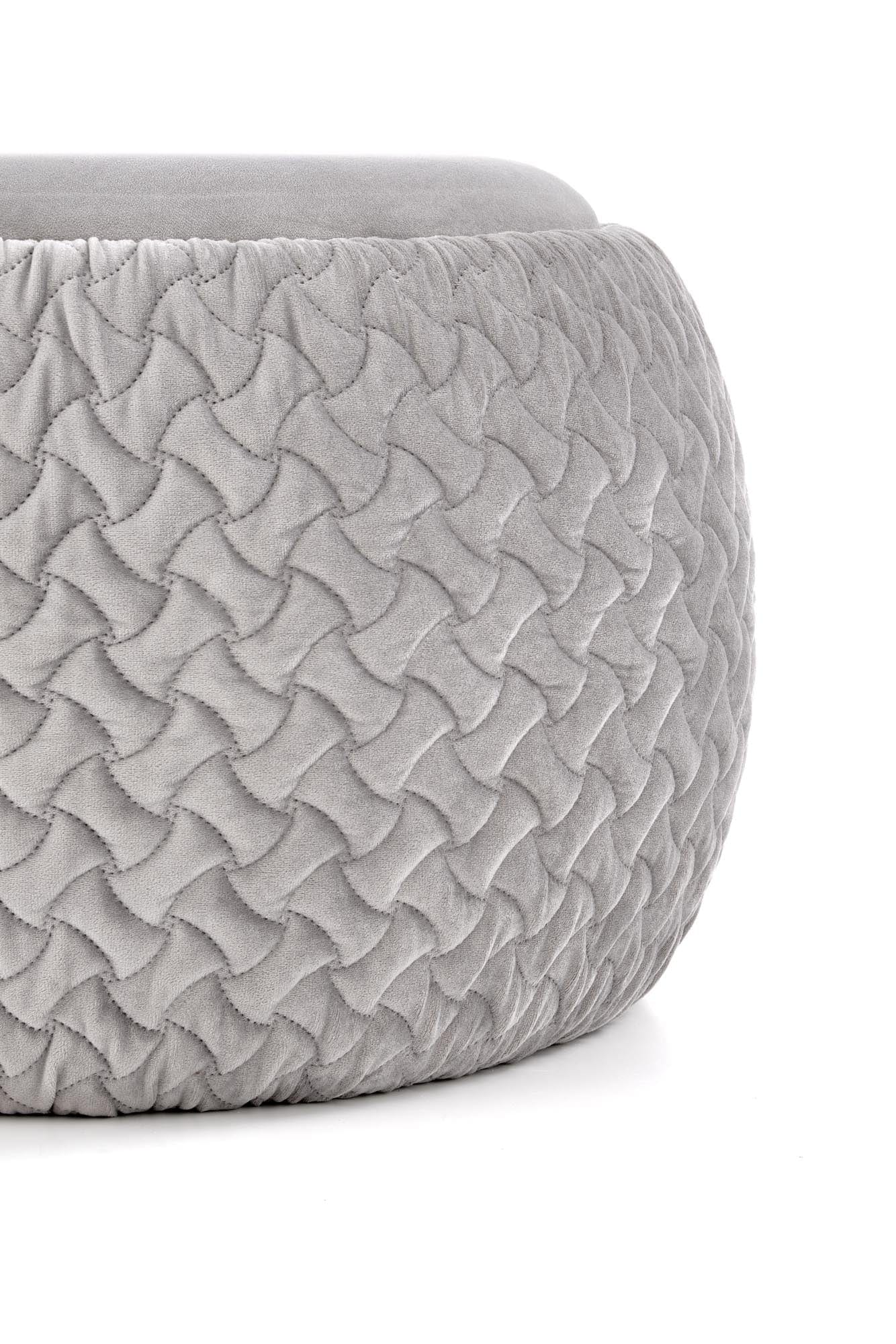 Halmar Pouf con contenitore in tessuto Bonilla Grigio