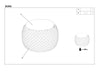 Halmar Pouf con contenitore in tessuto Bonilla Grigio