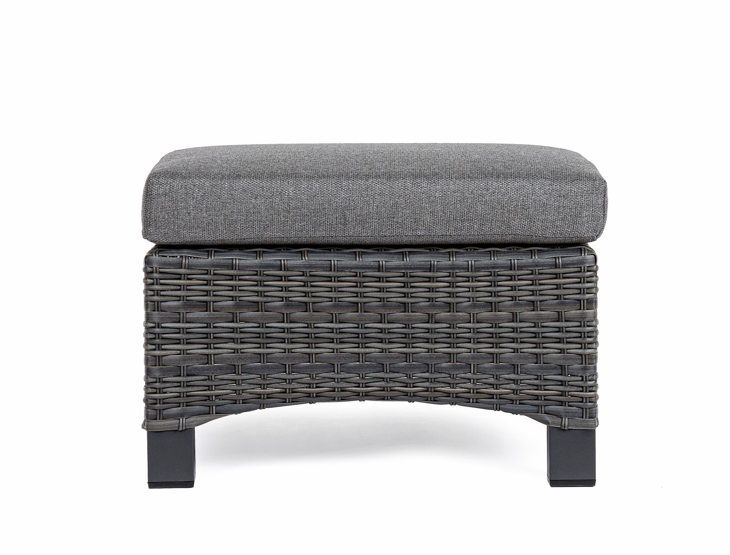 Bizzotto Pouf da giardino Britton Antracite