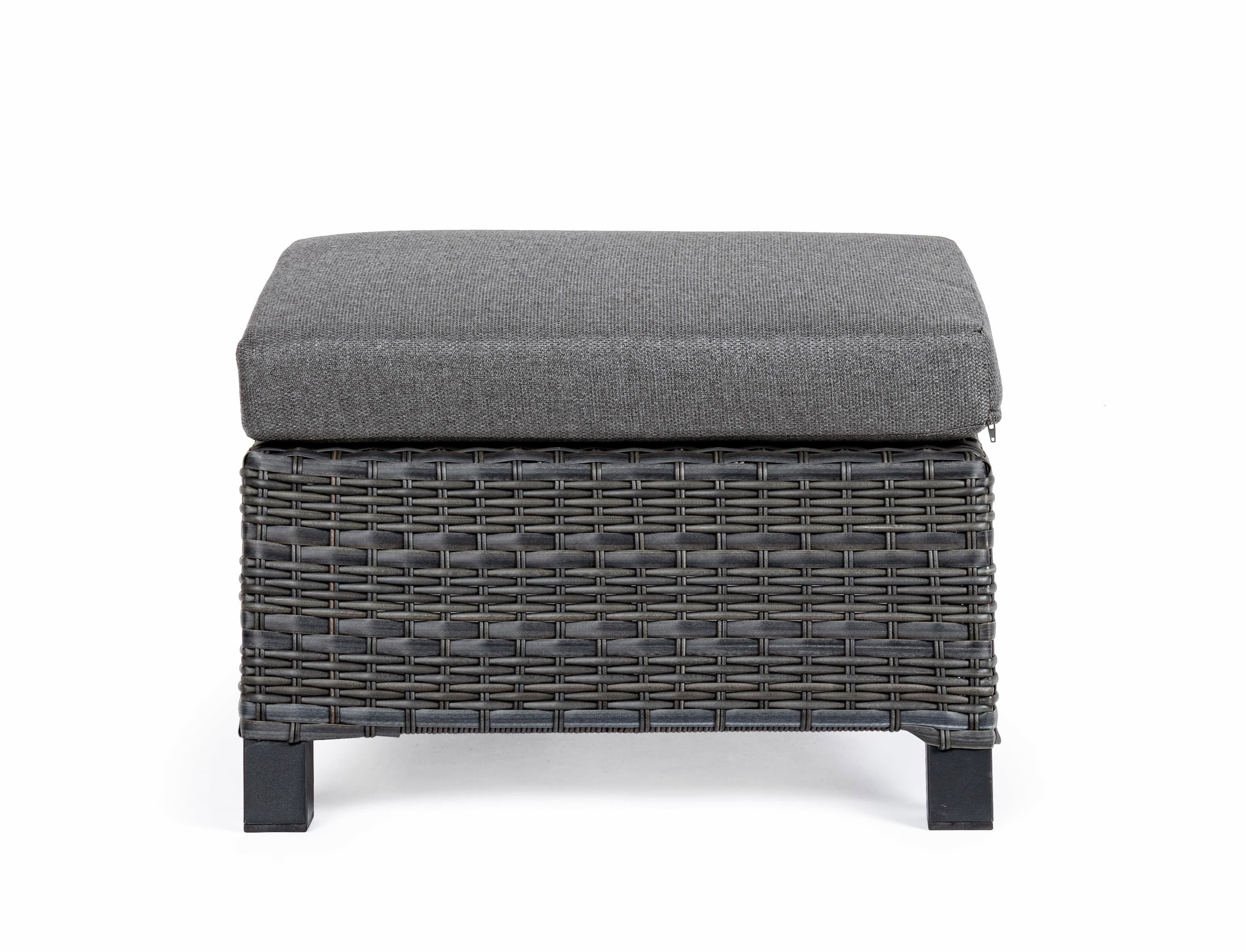 Bizzotto Pouf da giardino Britton Antracite
