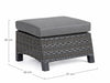 Bizzotto Pouf da giardino Britton Antracite
