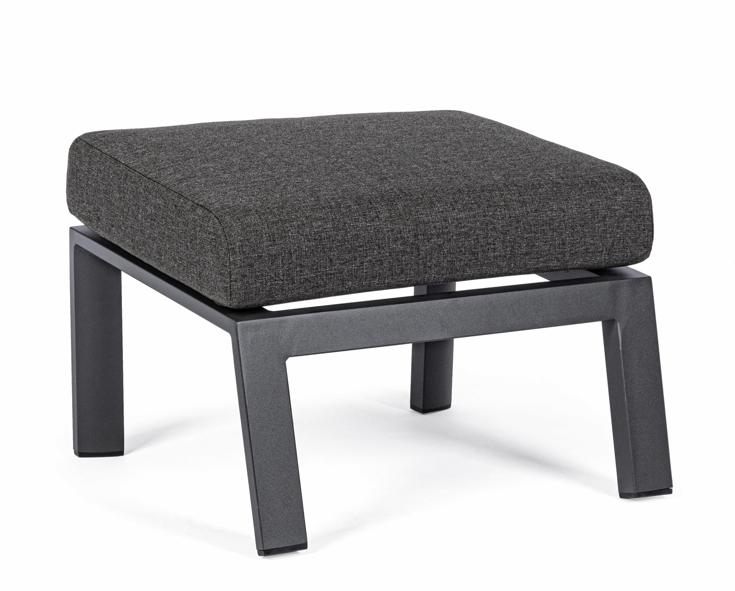 Bizzotto Pouf da giardino Kledi Antracite