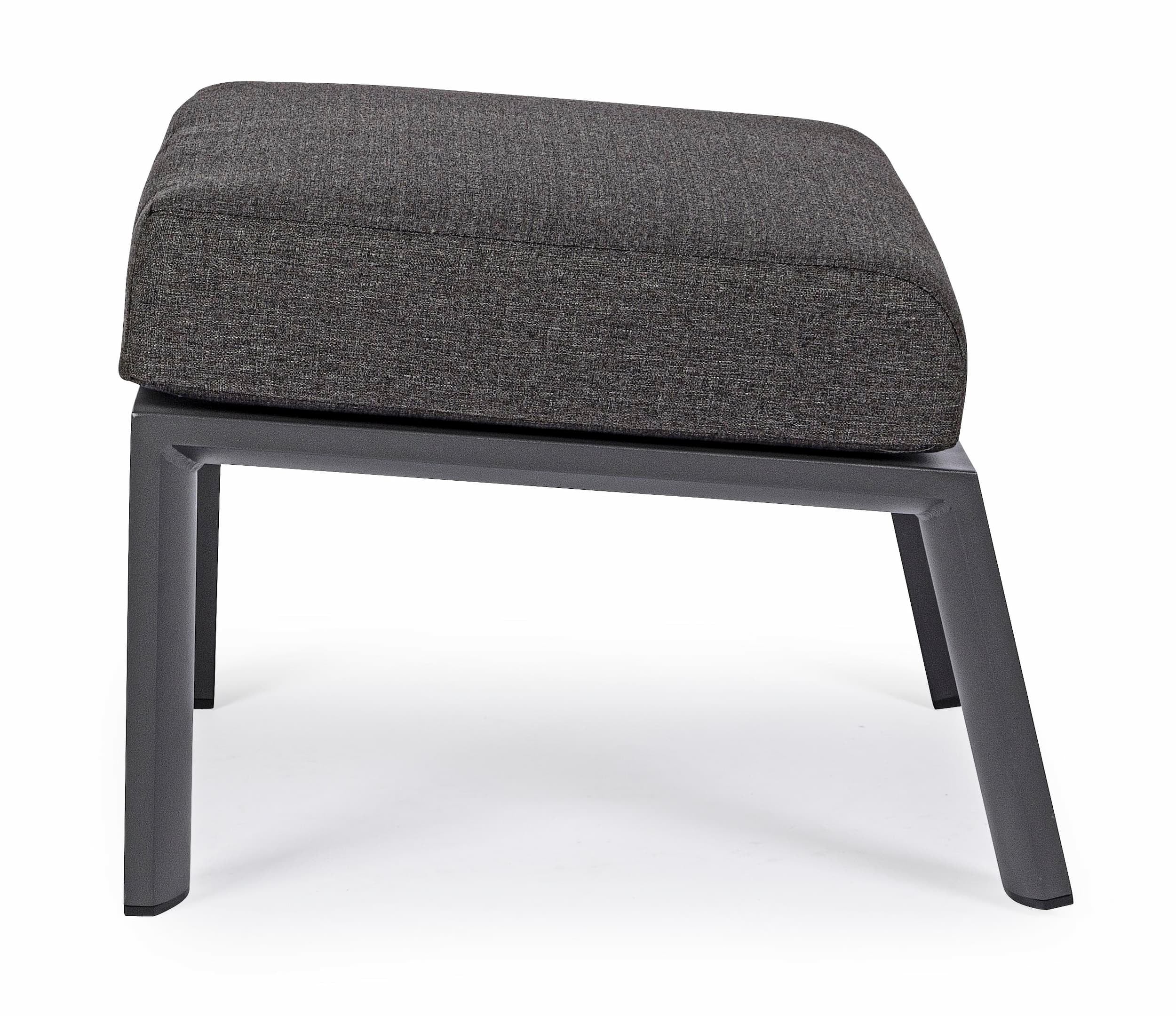 Bizzotto Pouf da giardino Kledi Antracite