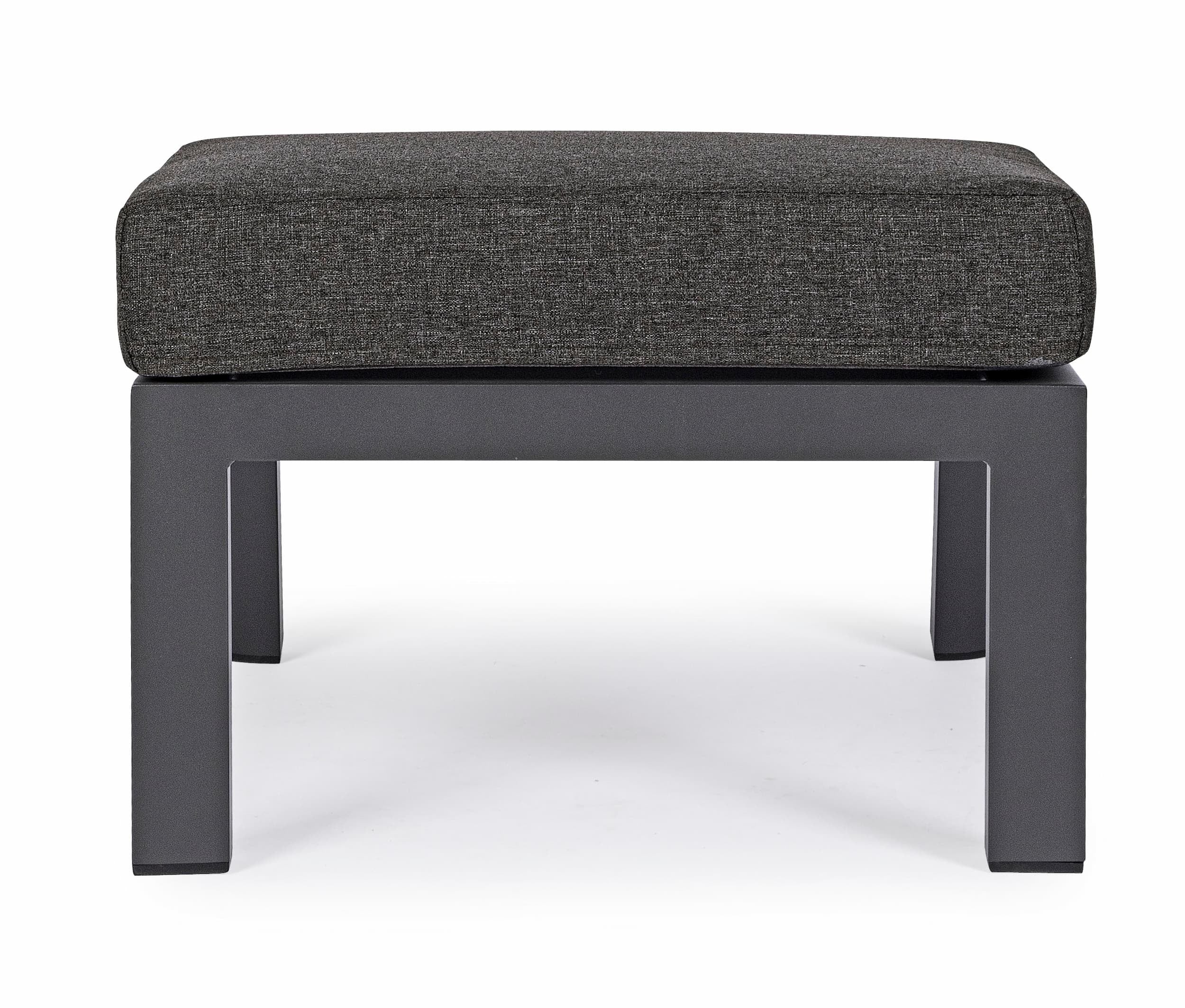 Bizzotto Pouf da giardino Kledi Antracite