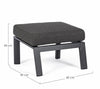 Bizzotto Pouf da giardino Kledi Antracite