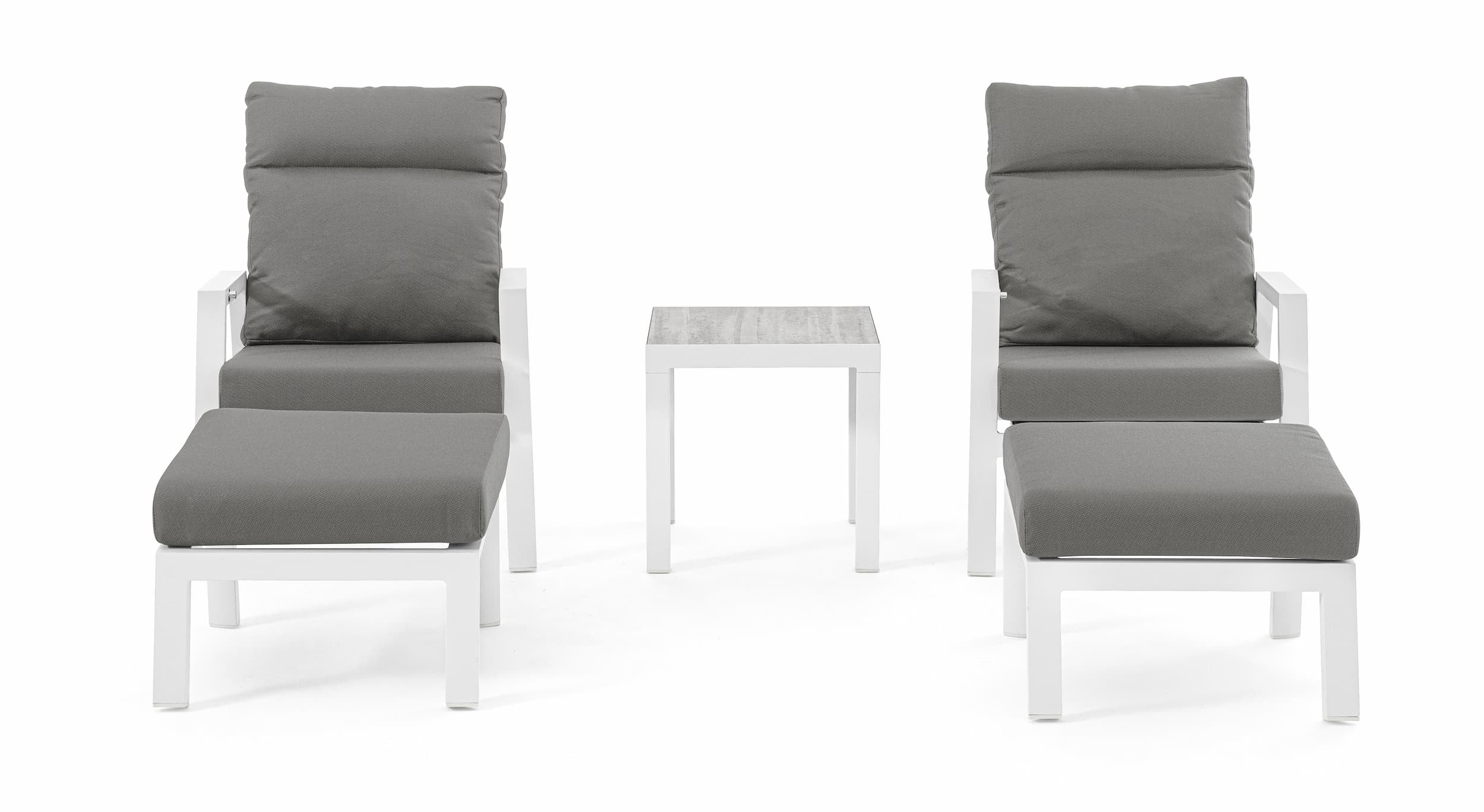 Bizzotto Pouf da giardino Kledi Grigio